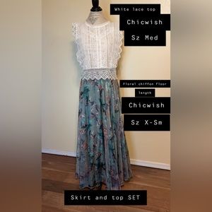 Women’s skirt and top set